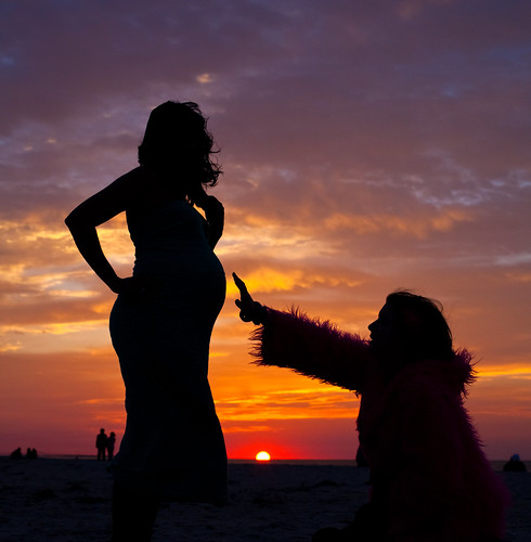 party beach silhouette sunrise pregnant beachparty suzette westgilgobeach