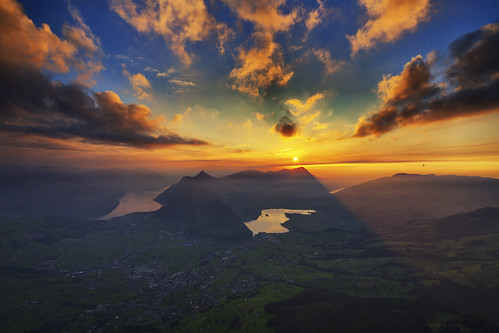 sunset switzerland mythen