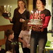 singing "happy birthday" and delivering the cakes