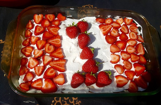 Strawberry Coconut Cream Cake