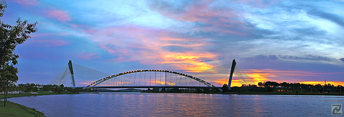 bridge sunset panorama lake sri putrajaya hdr seri saujana 550d