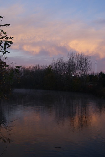 autumn trees sky cloud color reflection tree fall water clouds sunrise river cloudy indiana steam elkhart a330 sillouhette sooc elkhartcounty