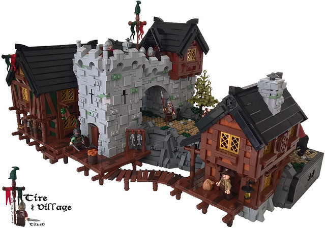 LEGO Castle : des pierres et du bois