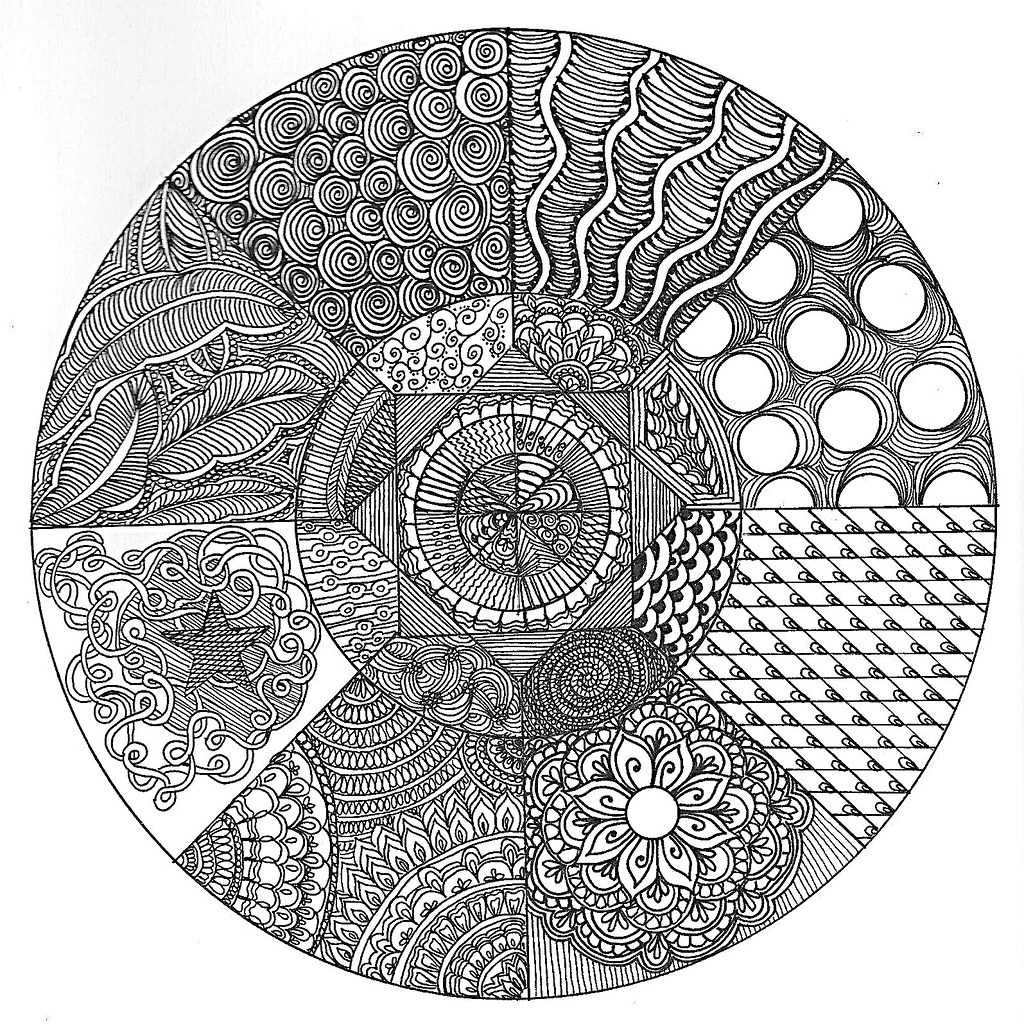 Circle Zentangle - a photo on Flickriver