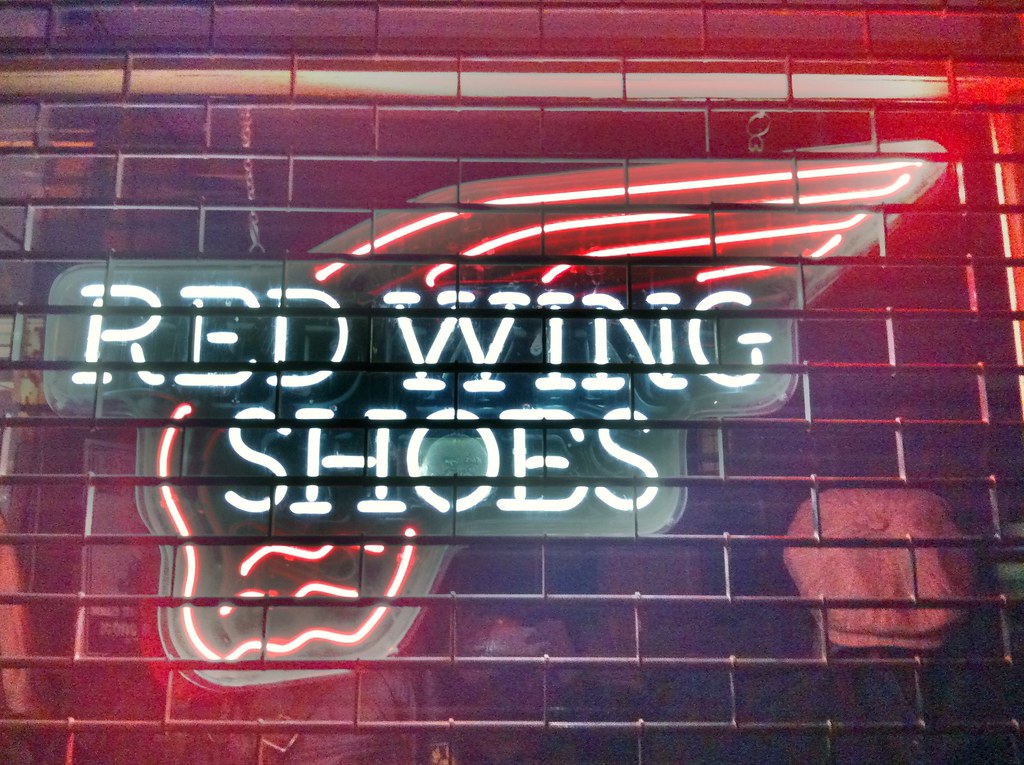 Red Wing Shoes neon