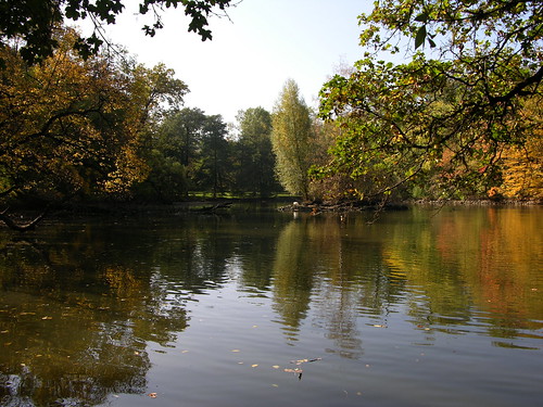 park autumn garden pond czech herbst teich garten podzim teplice schönau rybník teplitz