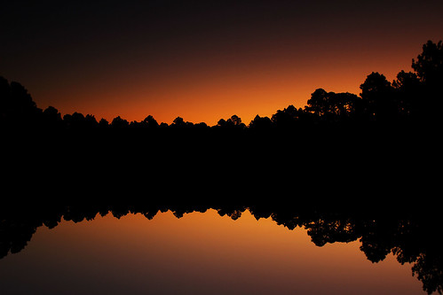 lake reflection sunrise