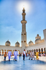 Shade from a Sheikh Zayed minaret