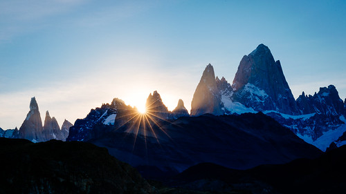 chalten patagonia sunset