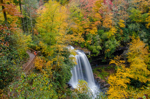 northcarolina nc western falls fall waterfall water autumn colors color