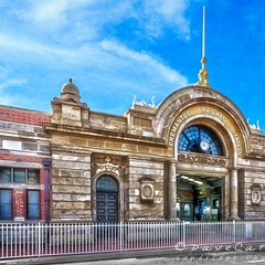 Fremantle Railway Station cooked 3 ways,  no. 1 🌶🍯🍗 . Todays triptych is slightly different to my normal panoramas, I've decided to post one image processed in 3 different ways. . This first image is an HDR colour conversi