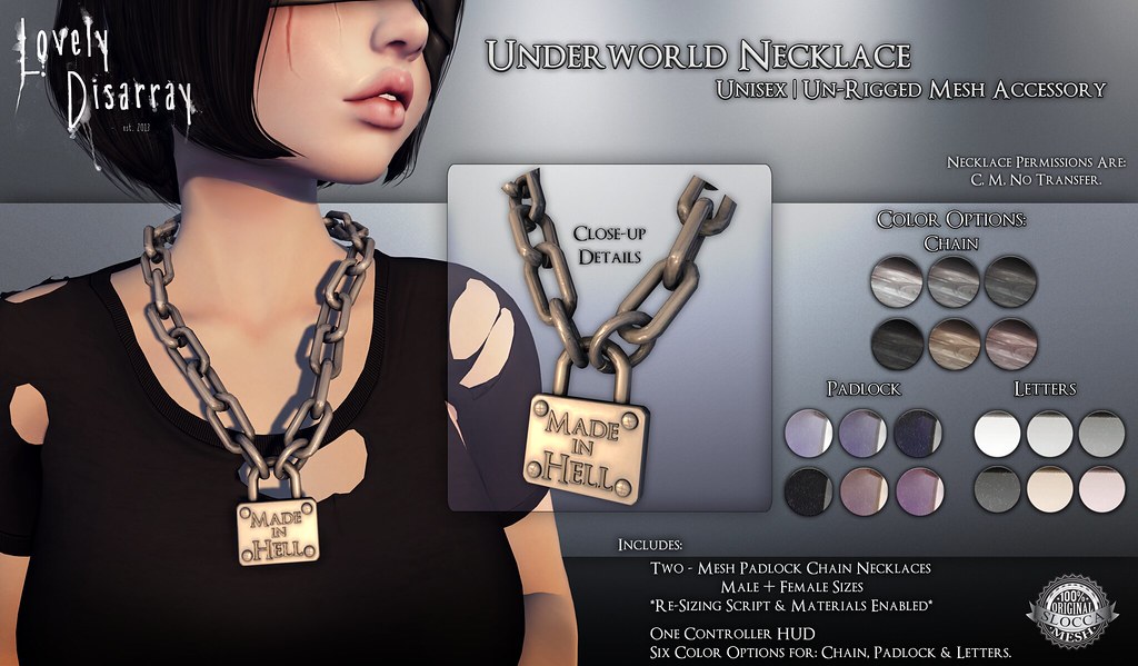 Underworld Necklace [Unisex] @ TDSF4 - SecondLifeHub.com
