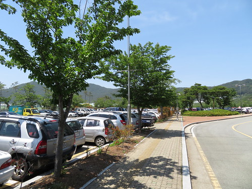 釜山慶南競馬場の駐車場