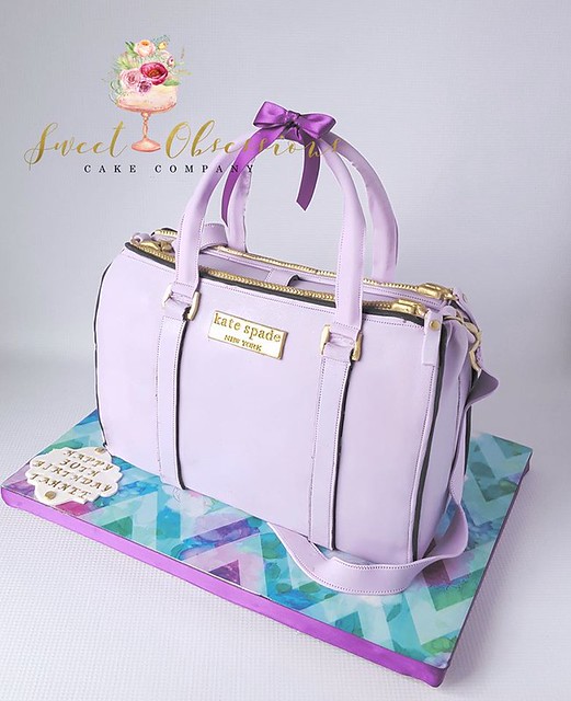 Kate Spade Handbag Cake by Cassie Molina of Sweet Obsessions Cake Co.