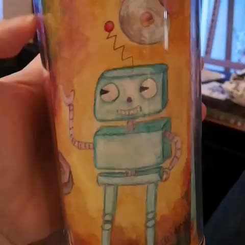 Scrapyard robot mug