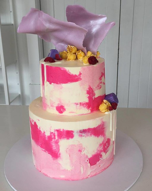 Watercolour Drip Cake by The Dessert Stand