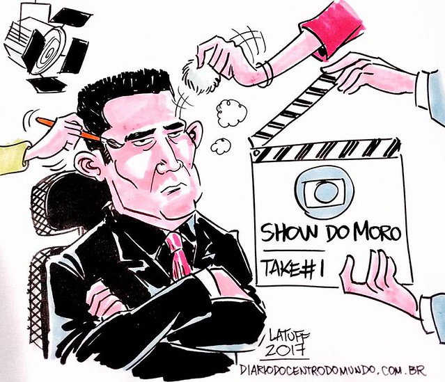 O show de Moro - Créditos: Carlos Latuff/ Diário do Centro do Mundo