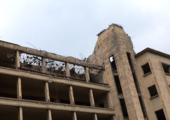Building destoyed by the war in Mar Mikhael, Beirut Governorate, Beirut, Lebanon