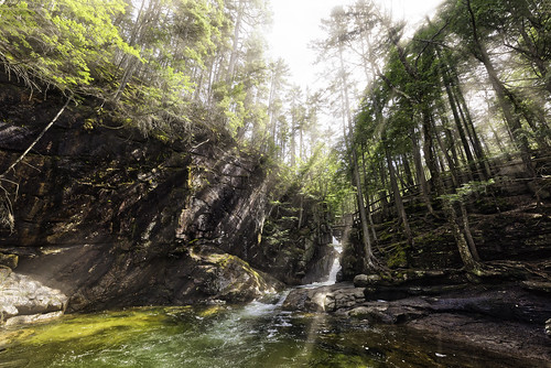 sabbaday waterfall waterfalls pool nature wideangle hdr highdynamicrange aurora hdrpro auorahdr2017 on1pics nikon d810 sun beams rays newhampshire nationalforest lincoln conway spring path rocks hiking hike