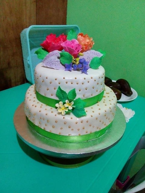Floral Fondant Cake by Den Fulgencio Mapili of Pastry Creations by Den