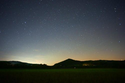 landscape rural night nocturnal sky stars starry northcarolina