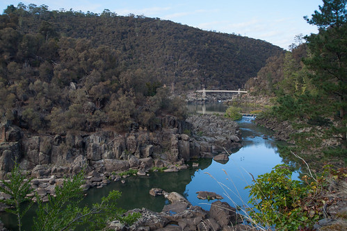 500d australia cataract cataractgorge gorge landscape southeskriver attraction bridge canon canon500d hike hill outdoor scenic tasmania tourist travel water trevallyn