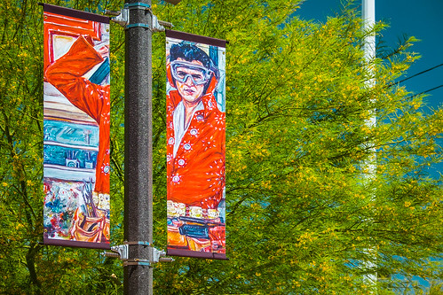 aerialgallery art artsdistrict banner cultural downtown firststreet gallery lasvegas nevada publicart signs street vegas