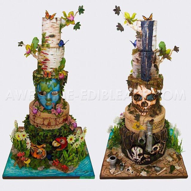 Earth Day by Andres Enciso of Andre's Cakes