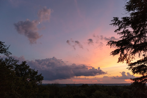 clouds colors cuyahogavalleynationalpark moon ohio overlook park sky summer sunset trees virginiakendall