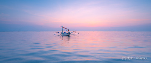 bali karang sunrise jakung boat reflection reflections ocean seascape sanur indonesia