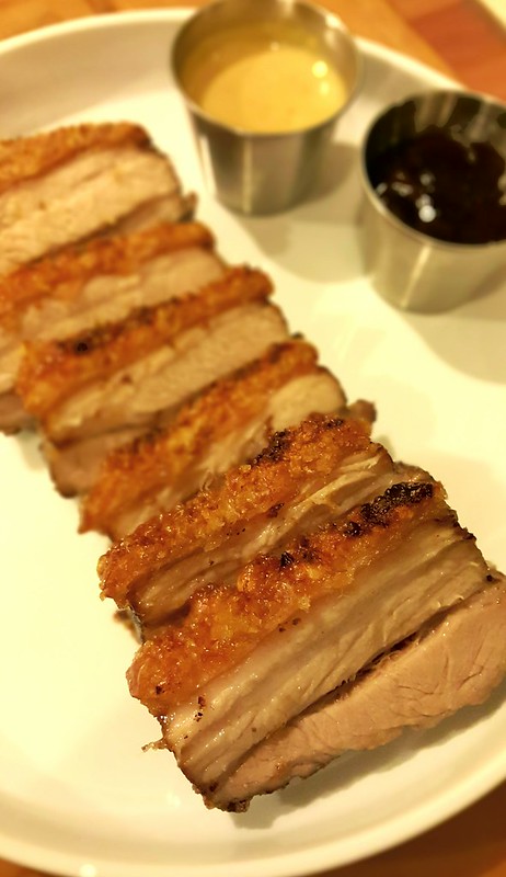 Roast pork. Bao. Crispy crackling