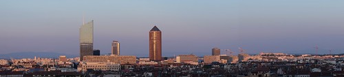 fujifilmxt10 lyon panorama view tour tower nuit night sunset coucherdesoleil