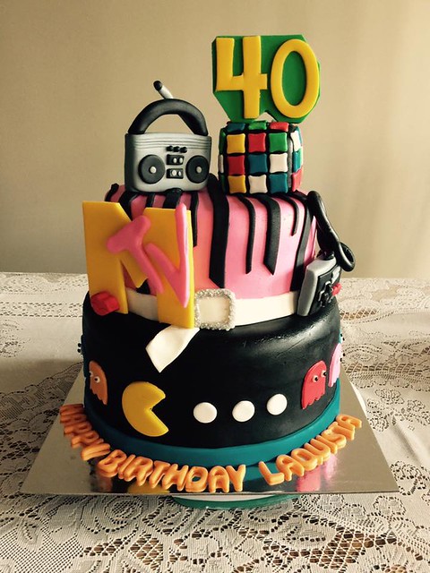 80's Themed Cake by Teri Farr of Sweet T's Bakery