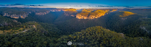 bell newsouthwales australia au yellow blue mountains sunset mavic pro aerial photography