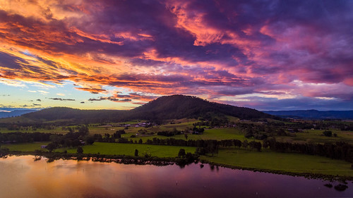 australia nsw drone aerial sunset shoalhavenheads newsouthwales au