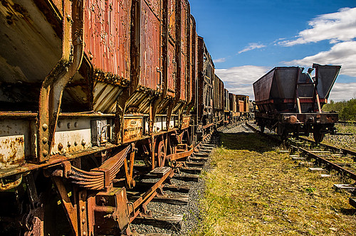railway rail train transport abandoned rust corrosion graveyard scotland ayrshire pentaxkr pentax pentaxdal