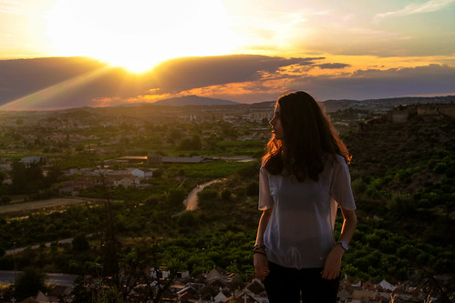 landscape monteagudo murcia ville sun sunset sky model girl canon 1100d exploring world
