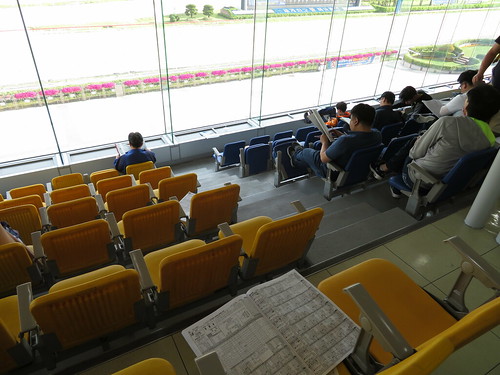 釜山慶南競馬場の２階からの眺め