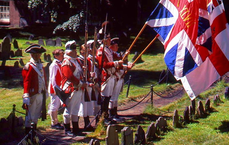 July 4th at Granary Burying Ground. Credit Peter H. Dreyer, City of Boston Archives