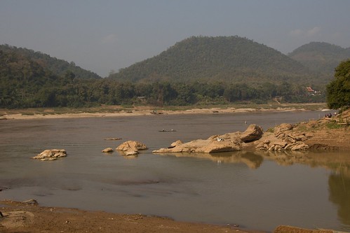 mekong krajina soutok øeka severníthajskoalaos20132014 luangprabang laos řeka