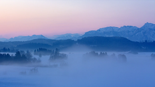 hopferau heimen allgäu bayern bavaria germany deutschland sunrise landschaft landscape winter schnee snow
