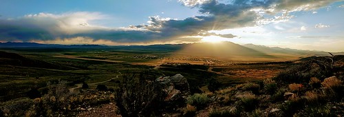 panorama desert sunset clouds sky eaglemountain utah