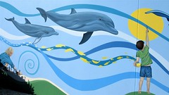 Mullaloo, Western Australia - Dolphins Mural