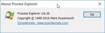 sysinternals suite process explorer