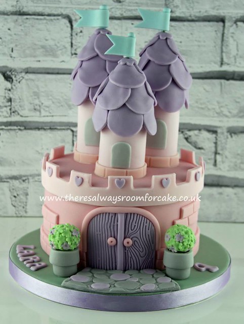Pretty Princess Castle Cake by There's Always Room For Cake