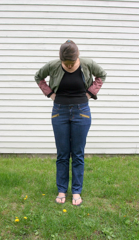 Ginger Jeans with Exposed Zippers