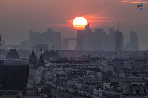 paris régionparisienne rooftop sunset ladéfense ville capitale champsélysée arcdetriomphe