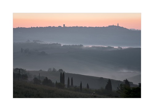 frühling landscape landschaft nebel pano sunrise toscana toskana tuscany