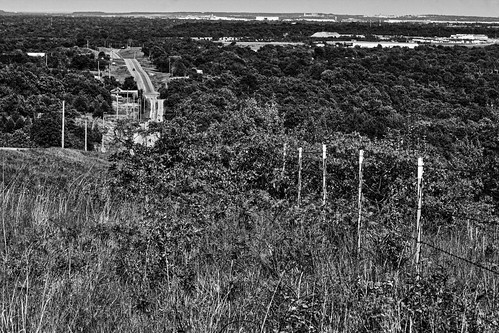 d7100 tulsa northwest tamron70300vc tonality landscape rural blackandwhite road trees fence posts
