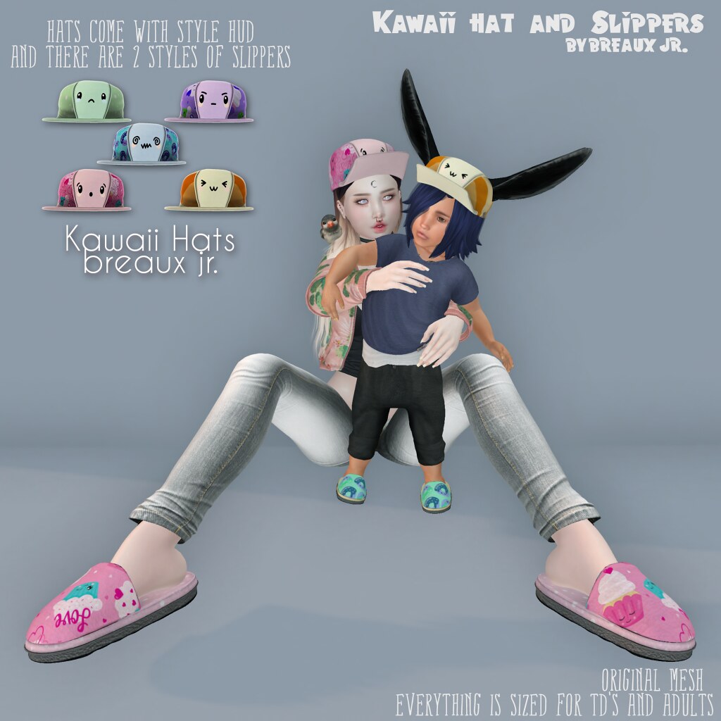 Kawaii Hat & Slippers for Cupcakes Anonymous Hunt - SecondLifeHub.com